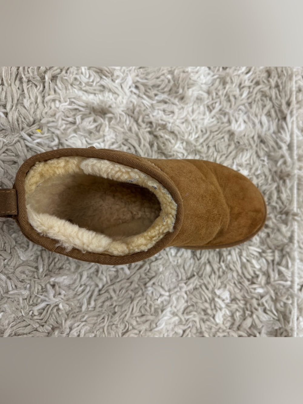 UGG Chestnut Suede Shearling Boot left foot